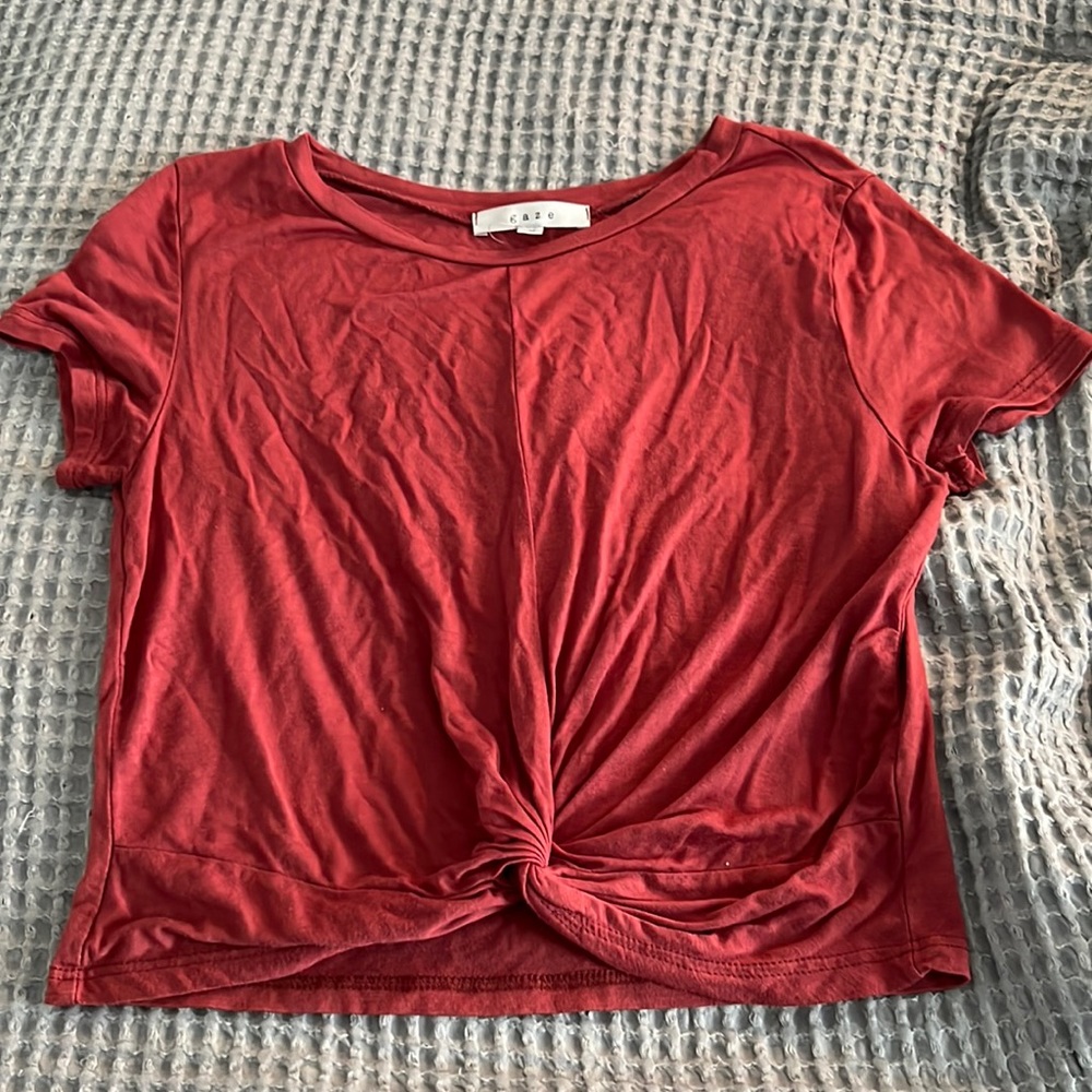 Womens knot crop top